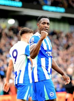 Brighton and Hove Albion v Newcastle United Premier League 18 10 2025. GOAL CELEBRATION 2-1 scored by Danny Welbeck Forward of Brighton and Hove Albion during the Premier League match between Brighton and Hove Albion and Newcastle United at the American Express Stadium, Brighton and Hove, England on 18 October 2025. Brighton and Hove American Express Stadium East Sussex England Editorial use only DataCo restrictions apply See www.football-dataco.com , Copyright: xJeffxMoodx PSI-23047-0065