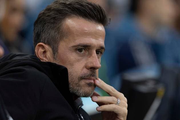 18th October 2025; Craven Cottage, Fulham, London, England; Premier League Football, Fulham versus Arsenal; Marco Silva manager of Fulham  IanxStephen