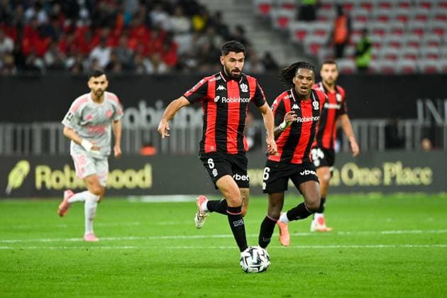 OGC Nice v Olympique Lyonnais - Ligue 1 McDonald s 2025 2026 08 Morgan SANSON (ogcn) during the Ligue 1 McDonald s match between Nice and Lyon at Allianz Riviera on October 18, 2025 in Nice, France. Nice France  Copyright: xFEPx 776348160