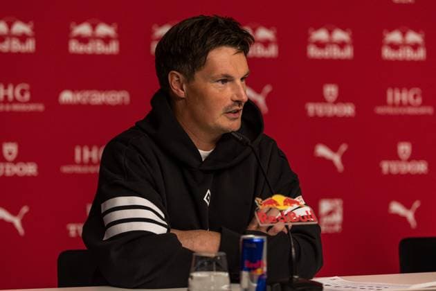 GER, Bundesliga, RB Leipzig Hamburger SV 18 10 2025, Red Bull Arena, Leipzig, GER, Bundesliga, RB Leipzig Hamburger SV Merlin Polzin Coach Hamburger SV at the press conference Â nordphotoxGmbHxx xAlexanderxTrienitz nph00051
