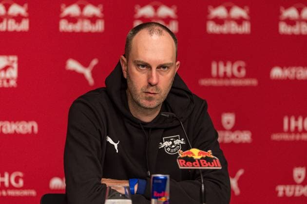 GER, Bundesliga, RB Leipzig Hamburger SV 18 10 2025, Red Bull Arena, Leipzig, GER, Bundesliga, RB Leipzig Hamburger SV Ole Werner Head Coach, RB Leipzig at the press conference Â nordphotoxGmbHxx xAlexanderxTrienitz nph00051