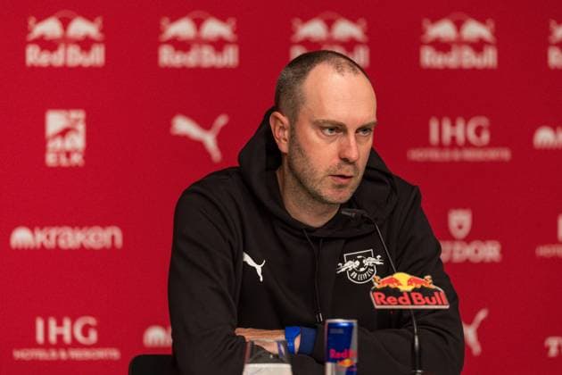 GER, Bundesliga, RB Leipzig Hamburger SV 18 10 2025, Red Bull Arena, Leipzig, GER, Bundesliga, RB Leipzig Hamburger SV Ole Werner Head Coach, RB Leipzig at the press conference Â nordphotoxGmbHxx xAlexanderxTrienitz nph00051