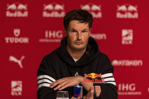 GER, Bundesliga, RB Leipzig Hamburger SV 18 10 2025, Red Bull Arena, Leipzig, GER, Bundesliga, RB Leipzig Hamburger SV Merlin Polzin Coach Hamburger SV at the press conference Â nordphotoxGmbHxx xAlexanderxTrienitz nph00051