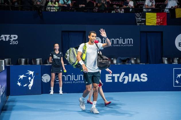 Canadian Felix Auger-Aliassime pictured during the European Open ATP, Tennis Herren tennis tournament in Brussels, on Saturday 18 October 2025. This year s edition of the tournament is taking place from 12 to 19 October 2025. EMILExWINDAL  x137182690x