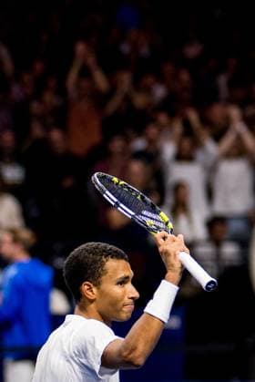Canadian Felix Auger-Aliassime celebrates after winning the European Open ATP, Tennis Herren tennis tournament in Brussels, on Saturday 18 October 2025. This year s edition of the tournament is taking place from 12 to 19 October 2025. JASPERxJACOBS  x137188824x