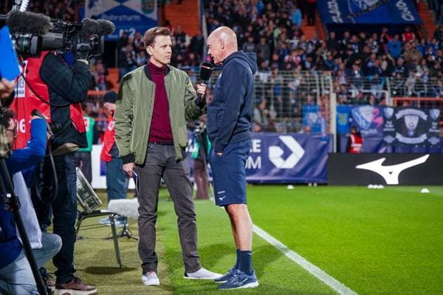 Germany Soccer 2 Bundesliga 2025 26, 9 Matchday VfL Bochum vs Hertha BSC Berlin Vonovia Ruhrstadion Bochum Uwe Rösler Coach, VfL Bochum Bochum North Rhine-Westphalia Germany Copyright: xJOERANxSTEINSIEKx