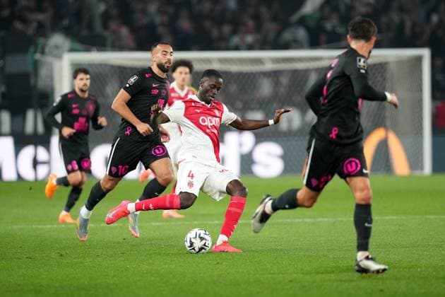 Angers SCO v AS Monaco - Ligue 1 McDonald s 2025 2026 04 Jordan TEZE (asm) during the Ligue 1 McDonald s match between Angers and Monaco at Stade Raymond Kopa on October 18, 2025 in Angers, France. Angers France  Copyright: xFEPx 776348164