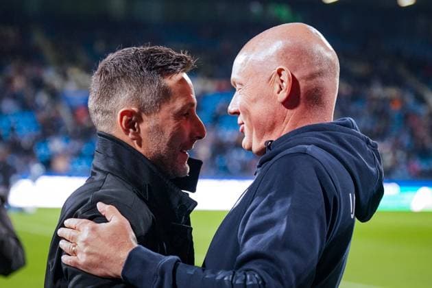 Germany Soccer 2 Bundesliga 2025 26, 9 Matchday VfL Bochum vs Hertha BSC Berlin Vonovia Ruhrstadion Bochum Stefan Leitl Coach, Hertha BSC and Uwe Rösler Coach, VfL Bochum Bochum North Rhine-Westphalia Germany Copyright: xJOERANxSTEINSIEKx
