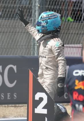 FORMULA 1 MSC CRUISES UNITED STATES GRAND PRIX 2025 18 10 2025, Circuit of The Americas, Austin, FORMULA 1 MSC CRUISES UNITED STATES GRAND PRIX 2025 , pictured 2nd place in the sprint race for George Russell GBR , Mercedes AMG Petronas Formula One Team nordphotoxGmbHx xBratic nph00250