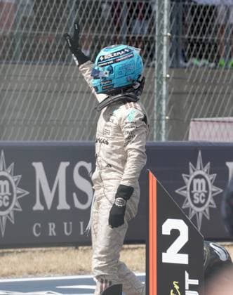 FORMULA 1 MSC CRUISES UNITED STATES GRAND PRIX 2025 18 10 2025, Circuit of The Americas, Austin, FORMULA 1 MSC CRUISES UNITED STATES GRAND PRIX 2025 , pictured 2nd place in the sprint race for George Russell GBR , Mercedes AMG Petronas Formula One Team nordphotoxGmbHx xBratic nph00250