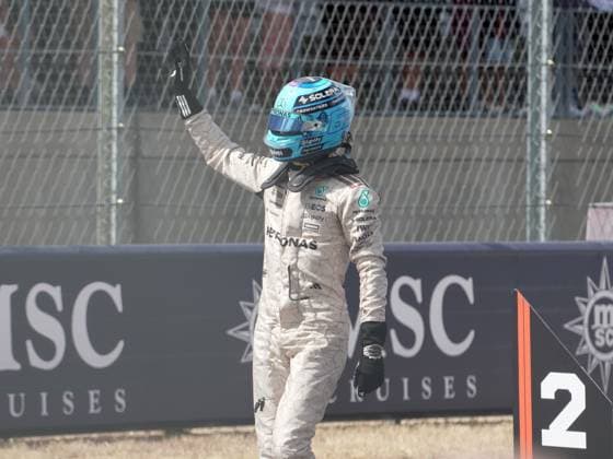 FORMULA 1 MSC CRUISES UNITED STATES GRAND PRIX 2025 18 10 2025, Circuit of The Americas, Austin, FORMULA 1 MSC CRUISES UNITED STATES GRAND PRIX 2025 , pictured 2nd place in the sprint race for George Russell GBR , Mercedes AMG Petronas Formula One Team nordphotoxGmbHx xBratic nph00250