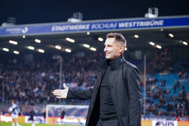 Germany Soccer 2 Bundesliga 2025 26, 9 Matchday VfL Bochum vs Hertha BSC Berlin Vonovia Ruhrstadion Bochum Stefan Leitl Coach, Hertha BSC Bochum North Rhine-Westphalia Germany Copyright: xJOERANxSTEINSIEKx