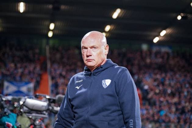 Germany Soccer 2 Bundesliga 2025 26, 9 Matchday VfL Bochum vs Hertha BSC Berlin Vonovia Ruhrstadion Bochum Uwe Rösler Coach, VfL Bochum Bochum North Rhine-Westphalia Germany Copyright: xJOERANxSTEINSIEKx