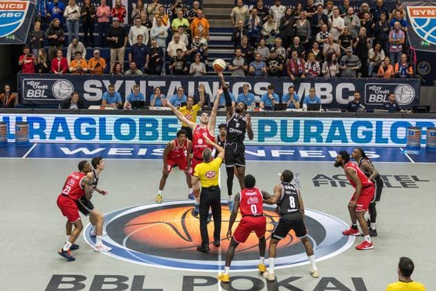 Basketball, BBL Cup, Syntainics MBC - BMA365 Bamberg Baskets