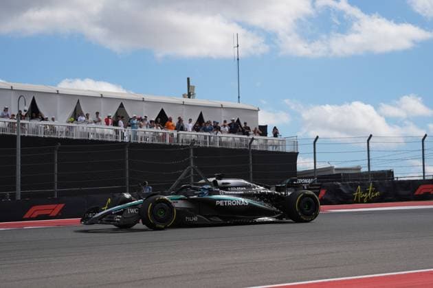 FORMULA 1 MSC CRUISES UNITED STATES GRAND PRIX 2025 18 10 2025, Circuit of The Americas, Austin, FORMULA 1 MSC CRUISES UNITED STATES GRAND PRIX 2025 , pictured George Russell GBR , Mercedes AMG Petronas Formula One Team nordphotoxGmbHx xBratic nph00250