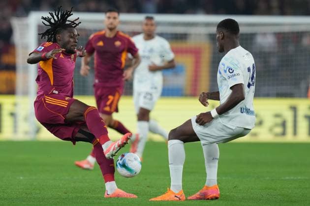 Roma™s Manu Kone during the Serie A EniLive soccer match between Roma and Inter at the Rome s Olympic stadium, Italy - Saturday October 18, 2025 - Soccer ( Photo by Alfredo Falcone LaPresse )  Copyright: xAlfredoxFalcone LaPressex