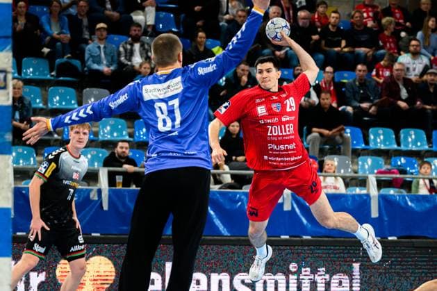 Bietigheim HBL 25 26 SG BBM Bietigheim TUSEM Essen f li Goalkeeper Dominik Plaue Tusem Essen , Moritz Strosack Bietigheim Bietigheim Bissingen Egetrans Arena Baden Württemberg Germany