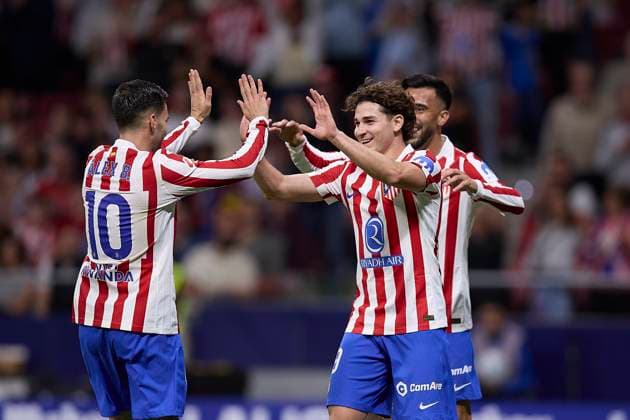 Alex Baena (Atletico de Madrid) celebrates after scoring goal prior referee cancel the goal during during the LaLiga EA Sports match between AtlÃ tico Madrid v CA Osasuna at Riyahd Air Metropolitano on October 18, 2025 in Madrid, Spain. (Photo by Manu Reino DeFodi Images) Alex Baena Atletico de Madrid celebrates after scoring goal prior referee cancel the goal during during the LaLiga EA Sports match between AtlÃ tico Madrid v CA Osasuna at Riyahd Air Metropolitano on October 18, 2025 in Madrid, Spain Photo by Manu Reino DeFodi Images