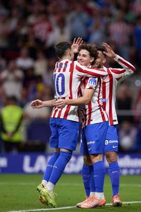 Alex Baena (Atletico de Madrid) celebrates after scoring goal prior referee cancel the goal during during the LaLiga EA Sports match between AtlÃ tico Madrid v CA Osasuna at Riyahd Air Metropolitano on October 18, 2025 in Madrid, Spain. (Photo by Manu Reino DeFodi Images) Alex Baena Atletico de Madrid celebrates after scoring goal prior referee cancel the goal during during the LaLiga EA Sports match between AtlÃ tico Madrid v CA Osasuna at Riyahd Air Metropolitano on October 18, 2025 in Madrid, Spain Photo by Manu Reino DeFodi Images