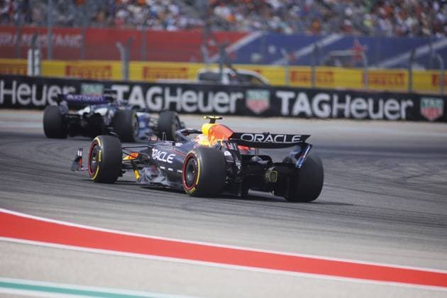 Formula 1 United States Grand Prix - Sprint AUSTIN, USA - OCTOBER 18: Yuki Tsunoda (22) competes in the United States Grand Prix sprint race at the Circuit of the Americas in Austin, Texas on October 18, 2025. Jorge Salgado Anadolu Texas United States. Editorial use only. Please get in touch for any other usage.  Copyright: x2025xAnadoluxJorgexSalgadox
