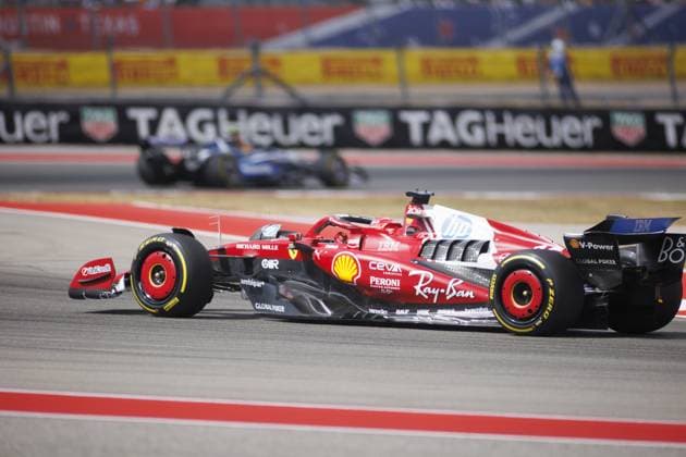 Formula 1 United States Grand Prix - Sprint AUSTIN, USA - OCTOBER 18: Charles Leclerc (16) competes the United States Grand Prix sprint race at the Circuit of the Americas in Austin, Texas on October 18, 2025. Jorge Salgado Anadolu Texas United States. Editorial use only. Please get in touch for any other usage.  Copyright: x2025xAnadoluxJorgexSalgadox