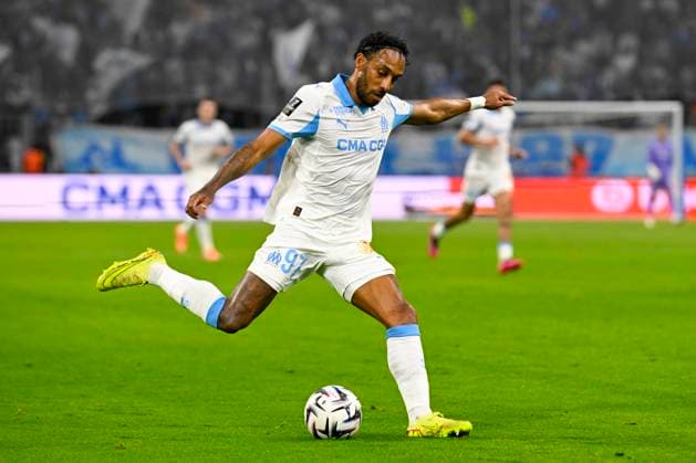 FOOTBALL : Olympique de Marseille VS Le Havre AC - Ligue 1 McDonald s - 18 10 2025 Pierre-Emerick Aubameyang (OM) - Ligue 1 McDonald™s match between Olympique de Marseille and Le Havre Athletic Club on October 18, 2025 at the Orange VÃ lodrome Stadium in Marseille. MarseilleFrance  Copyright: xWilliamxCannarellax
