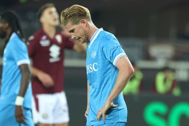 KEVIN DE BRUYNE, Napoli, Serie A, 2025-26, Torino vs Napoli 1-0, 18-10-2025, Azione, Action, Gesti, Close up, Delusione, Disappointment SERIE A 2025-26 TORINO-NAPOLI 1-0