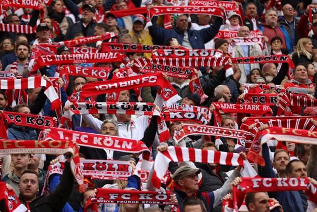 Fans of 1 FC Köln are seen during the Bundesliga match between 1 FC Köln and FC Augsburg, RheinEnergieSTADION on October 18, 2025 in Köln, Germany Photo by Oliver Kaelke DeFodi Images Supporters of 1 FC Köln are seen during the Bundesliga match between 1 FC Köln and FC Augsburg at RheinEnergieSTADION on October 18, 2025 in Köln, Germany Photo by Oliver Kaelke DeFodi Images DFL regulations prohibit any use of photographs as image sequences and or quasi video