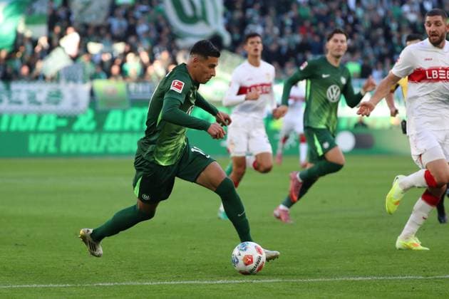 VfL vs Stuttgart, 1 BL Wolfsburg, 18 10 2025, FOOTBALL VfL Wolfsburg vs VfB Stuttgart, 1 BL, Season 2025 26 Adam Daghim VfL Wolfsburg Wolfsburg