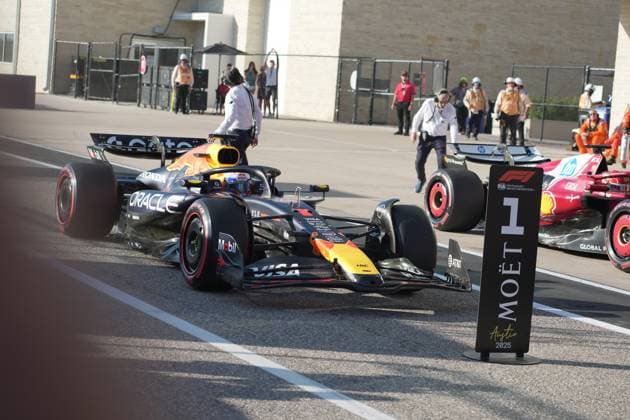FORMULA 1 MSC CRUISES UNITED STATES GRAND PRIX 2025 18.10.2025, Circuit of The Americas, Austin, FORMULA 1 MSC CRUISES UNITED STATES GRAND PRIX 2025 , im Bild Poleposition für Max Verstappen (NLD), Oracle Red Bull Racing nordphotoxGmbHx xBratic nph00250