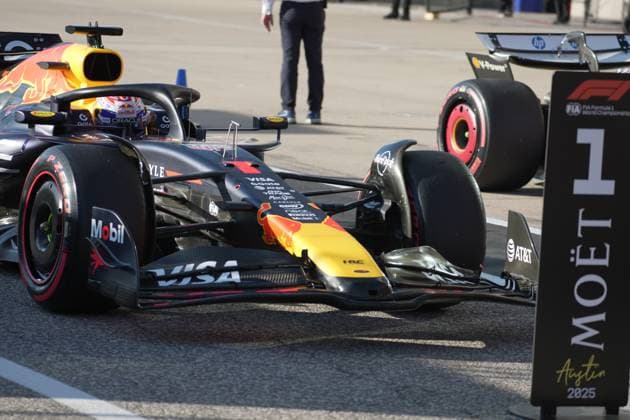 FORMULA 1 MSC CRUISES UNITED STATES GRAND PRIX 2025 18.10.2025, Circuit of The Americas, Austin, FORMULA 1 MSC CRUISES UNITED STATES GRAND PRIX 2025 , im Bild Poleposition für Max Verstappen (NLD), Oracle Red Bull Racing nordphotoxGmbHx xBratic nph00250