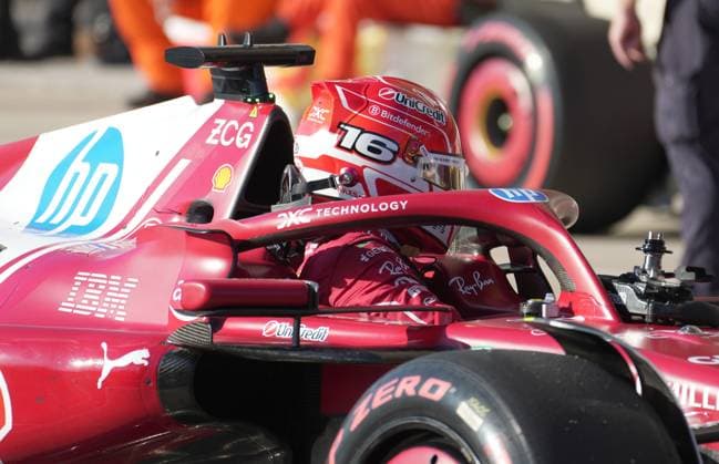 FORMULA 1 MSC CRUISES UNITED STATES GRAND PRIX 2025 18 10 2025, Circuit of The Americas, Austin, FORMULA 1 MSC CRUISES UNITED STATES GRAND PRIX 2025 , pictured 3 grid position for tomorrows race for Charles Leclerc MCO , Scuderia Ferrari HP nordphotoxGmbHx xBratic nph00250