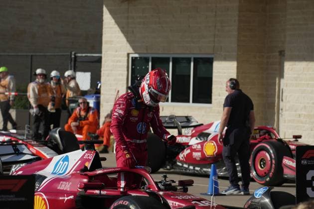 FORMULA 1 MSC CRUISES UNITED STATES GRAND PRIX 2025 18 10 2025, Circuit of The Americas, Austin, FORMULA 1 MSC CRUISES UNITED STATES GRAND PRIX 2025 , pictured 3 grid position for tomorrows race for Charles Leclerc MCO , Scuderia Ferrari HP nordphotoxGmbHx xBratic nph00250