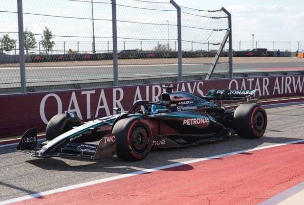 FORMULA 1 MSC CRUISES UNITED STATES GRAND PRIX 2025 18 10 2025, Circuit of The Americas, Austin, FORMULA 1 MSC CRUISES UNITED STATES GRAND PRIX 2025 , pictured George Russell GBR , Mercedes AMG Petronas Formula One Team nordphotoxGmbHx xBratic nph00250