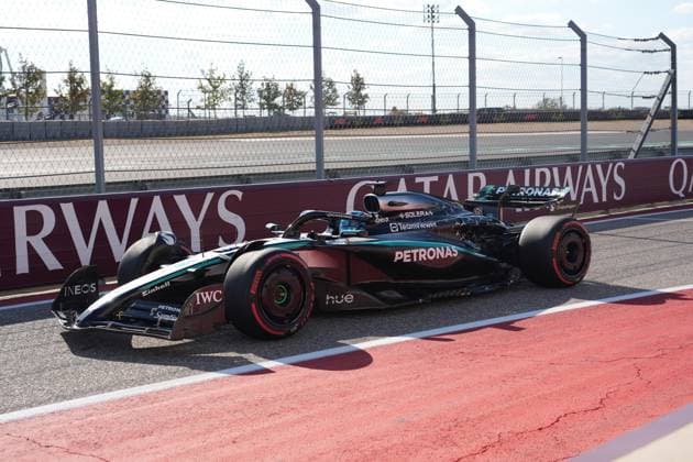 FORMULA 1 MSC CRUISES UNITED STATES GRAND PRIX 2025 18 10 2025, Circuit of The Americas, Austin, FORMULA 1 MSC CRUISES UNITED STATES GRAND PRIX 2025 , pictured George Russell GBR , Mercedes AMG Petronas Formula One Team nordphotoxGmbHx xBratic nph00250