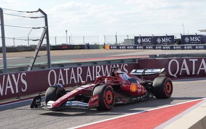 FORMULA 1 MSC CRUISES UNITED STATES GRAND PRIX 2025 18 10 2025, Circuit of The Americas, Austin, FORMULA 1 MSC CRUISES UNITED STATES GRAND PRIX 2025 , pictured Charles Leclerc MCO , Scuderia Ferrari HP nordphotoxGmbHx xBratic nph00250