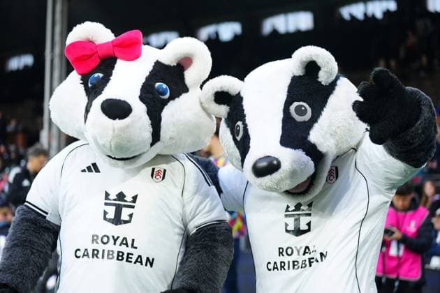 New Fulham mascot Bella the Badger is introduced to fans alongside Billy the regular mascot Fulham v Arsenal, Premier League, Football, Craven Cottage, London, UK - 18 Oct 2025London Craven Cottage United Kingdom EDITORIAL USE ONLY No use with unauthorised audio, video, data, fixture lists, club league logos or live services. Online in-match use limited to 120 images, no video emulation. No use in betting, games or single club league player publications.  Copyright: xJavierxGarcia Shutterstockx 15544982gp