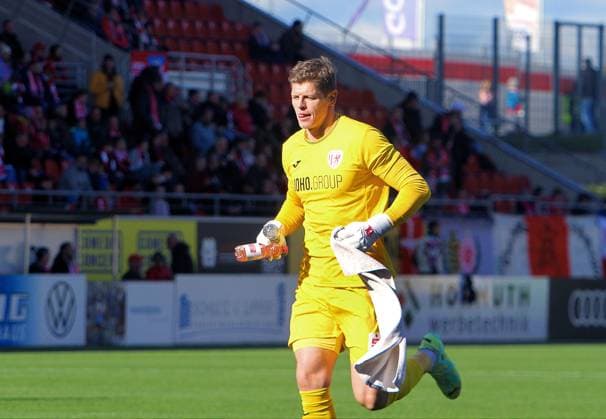 Goalkeeper Jakub Jakubov Greifswald Football Regionalliga Nordost 2025 26 FSV Zwickau Greifswalder FC 1 0 am 18 10 2025 FSV Zwickau Greifswalder FC