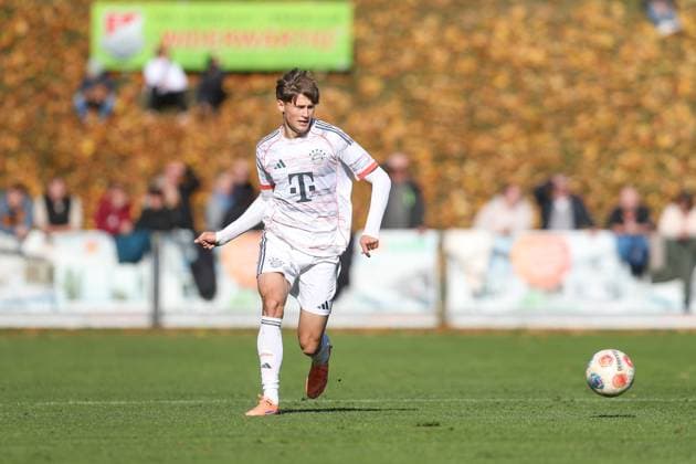 18 10 2025, xjcx, Men, Football, Season 2025 2026, Regionalliga Bayern, 14 Matchday TSV Aubstadt FC Bayern Muenchen II Magnus Dalpiaz 2, FC Bayern München II Sulzfeld Schulstadion Aubstadt Bayern Germany