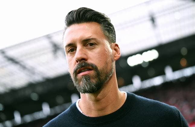 Football, Bundesliga, Germany, Men, Season 2025 2026, Matchday 7, Rhein Energie Stadion Köln, 1 FC Köln FC Augsburg 1 1 Head Coach Sandro Wagner FCA Single Image, Portraits, Portrait