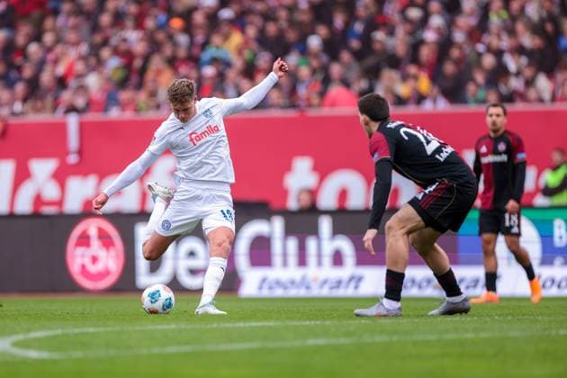 19 10 2025, 2 Bundesliga, Matchday 9, 1 FC Nürnberg Holstein Kiel, Phil Harres Holstein Kiel , Nuremberg Max Morlock Stadion Bayern Germany xRHR PHOTO DEx Copyright: DennisxEwert RHR-FOTOx RHR-FOTO DE
