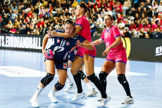 Handball, EHF EURO Cup Slovakia Norway Bratislava, Slovakia 20251019 Norway s Selma Helán Henriksen during the handball match in the EHF EURO Cup between Slovakia and Norway in Hant Arena Photo Nikola Krstic NTB Bratislava Slovakia EDITORIAL USE ONLY RESTRICTED USE FOR BETTING COMPANIES  Copyright: xNikolaxKrsticx xNTBx