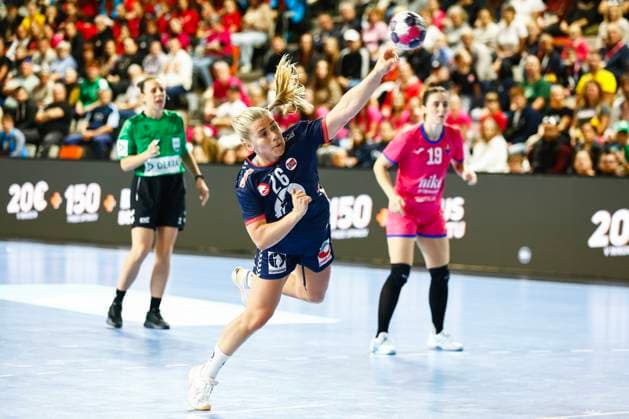 Handball, EHF EURO Cup Slovakia Norway Bratislava, Slovakia 20251019 Norway s Emilie Margrethe Hovden during the handball match in the EHF EURO Cup between Slovakia and Norway in Hant Arena Photo Nikola Krstic NTB Bratislava Slovakia EDITORIAL USE ONLY RESTRICTED USE FOR BETTING COMPANIES  Copyright: xNikolaxKrsticx xNTBx