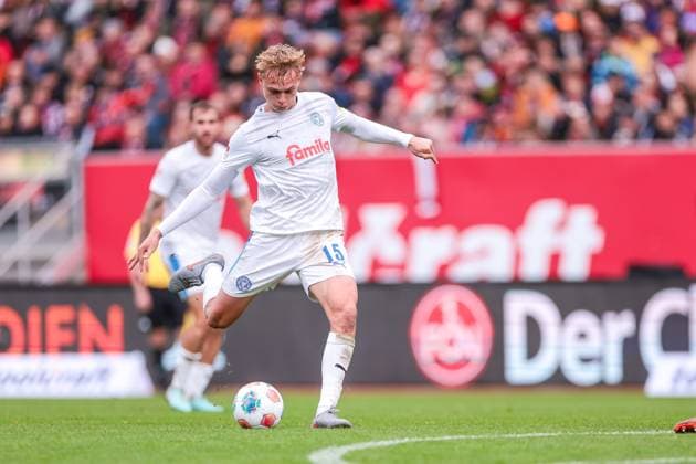 19 10 2025, 2 Bundesliga, Matchday 9, 1 FC Nürnberg Holstein Kiel, Kasper Davidsen Holstein Kiel , Nuremberg Max Morlock Stadion Bayern Germany xRHR PHOTO DEx Copyright: DennisxEwert RHR-FOTOx RHR-FOTO DE