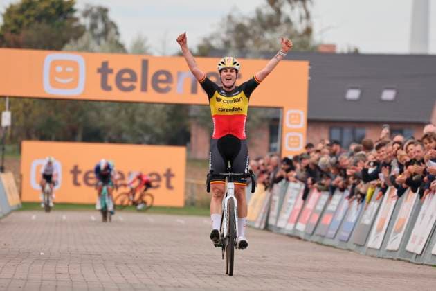 Telenet Superprestige 2025-2026 Ruddervoorde RUDDERVOORDE, BELGIUM - OCTOBER 19 : Norbert Riberolle Marion (BEL) of Crelan - Corendon during the 1st leg of the Ruddervoorde Telenet Superprestige 2025-2026 a cyclocross race for Women Elite on October 19, 2025 in Ruddervoorde, Belgium, 19 10 2025 ( Ruddervoorde Belgium  Copyright: xGiannixBarbieuxx