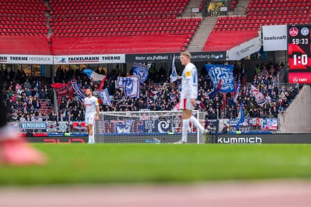 19 10 2025, 2 Bundesliga, Matchday 9, 1 FC Nürnberg Holstein Kiel, Guest block at Max Morlock Stadion, Nuremberg Max Morlock Stadion Bayern Germany xRHR PHOTO DEx Copyright: DennisxEwert RHR-FOTOx RHR-FOTO DE
