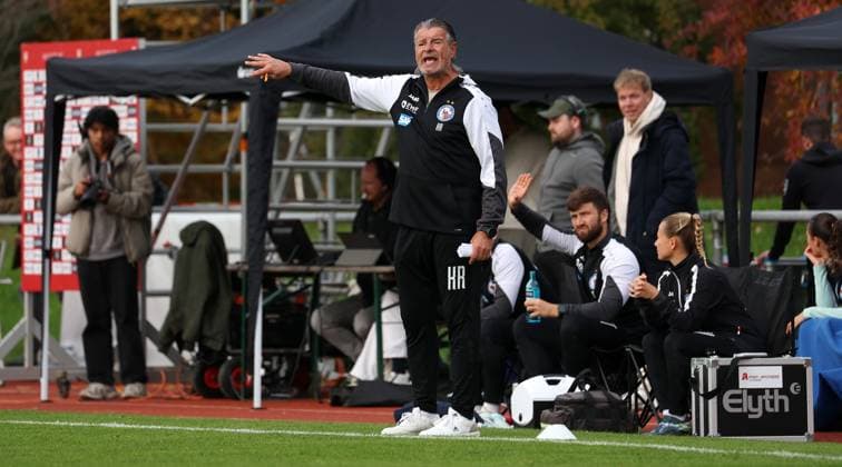 BAU 19 10 2025 Stuttgart Soccer VfB Stuttgart Women vs 1 FFC Turbine Potsdam, Coach Kurt Russ Potsdam