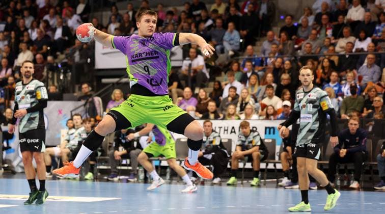 BAU 19 10 2025 Stuttgart Handball TVB Stuttgart vs Füchse Berlin, Gianfranco Probetic Stuttgart