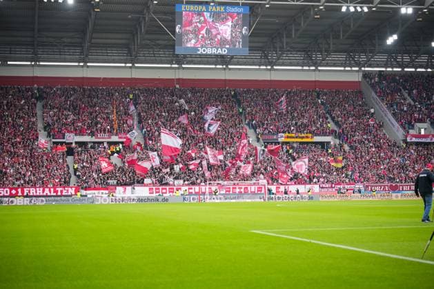 Germany, Soccer, 1 Bundesliga, Season 2025 2026, Matchday 7 SC Freiburg vs Eintracht Frankfurt Europa Park Stadion Freiburg Ultras, Freiburg Europa Park Stadion Baden Württemberg Germany Copyright: xFINLEYxMÖRCHx