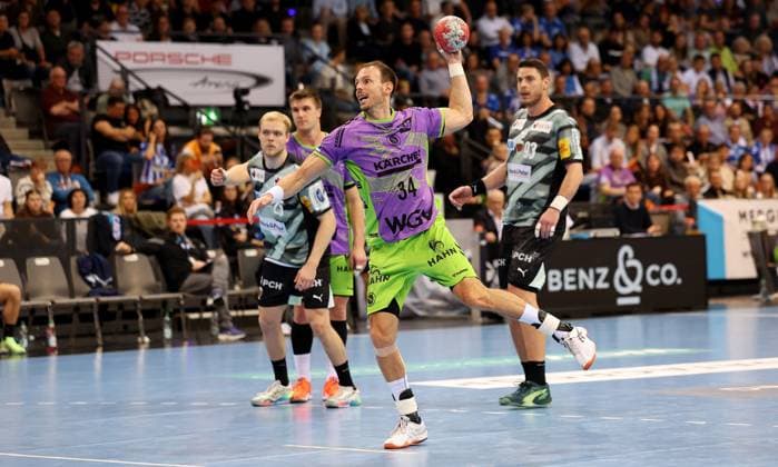 BAU 19 10 2025 Stuttgart Handball TVB Stuttgart vs Füchse Berlin, Kai Häfner TVB